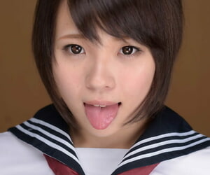 Cute Japanese schoolgirl Mihane..